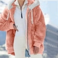 thumbnail image 5 of Dyegold Women Jacket Winter Teen Girls Full Zip Hoodies Womens Winter Clothes Womens Jackets Cotton Linen Vacation ​Fall Coats, 5 of 7