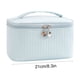 thumbnail image 2 of Bolsa cosmética portátil, organizadora de mesa, gran capacidad, viaje, almacenamiento de belleza, bolsillo interior, ajustable, resistente, de tela, para dormitorio, 2 of 8