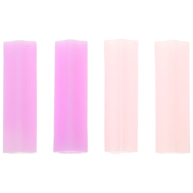 MasteelfCA 4 Pcs Housse de Protection pour Ciseaux à Ongles Outils de Manucure Pédicure kits Ciseaux Peau Morte (Rose+ Rose Rouge)