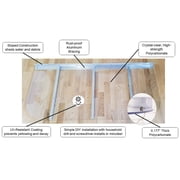 Sloped Heavy-Duty Medium Window Well Cover (84W x 26L)