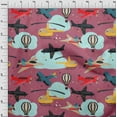 thumbnail image 4 of oneOone Cotton Poplin Pink Fabric Airplane Nursery Kids Fabric For Sewing Printed Craft Fabric By The Yard 42 Inch Wide, 4 of 6