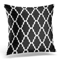 thumbnail image 1 of RYLABLUE Colorful Living Moroccan Trellis in Black and Room Pillowcase Cover 16x16 inch, 1 of 1