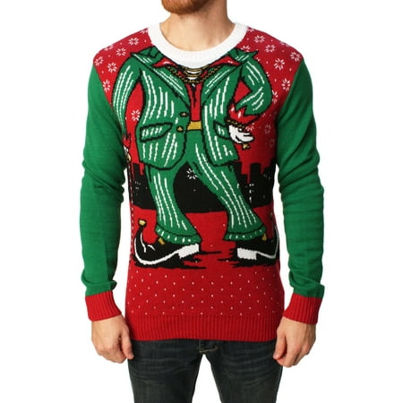 ugly christmas sweater mens pimp elf pullover sweater walmartcom - Ugly Christmas Sweaters At Walmart ugly christmas sweater mens pimp elf pullover sweater walmartcom - Ugly Christmas Sweaters At Walmart