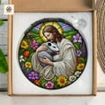 thumbnail image 2 of Jesus Hugging Possum GLASS Suncatcher Decor, Funny Christmas,Funny Decor, Christian Gift, Possum Decor, Funny Animal Gift, Xmas Gift, Gift For Mom, Christian Mom Gift, 2 of 4