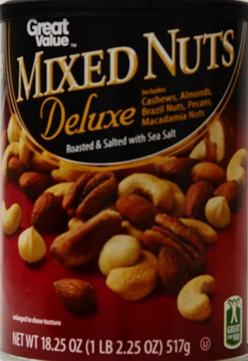 Great Value Deluxe Roasted & Salted Mixed Nuts, 18.25 oz
