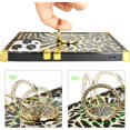 thumbnail image 3 of ZUKKASHAN for iPhone 15 Pro Case with Ring for Women, Gold Gorgeous Rhinestone Bling Diamond Kickstand, Premium for iPhone15 Pro, 3 of 5