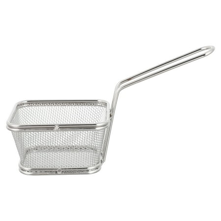 

Silver Color Kitchen Frying Basket French Fries Basket Stainless Steel Basket