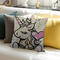 thumbnail image 3 of BANET Throw Pillows Covers Cute Horse Pillow Cover Pillowcase Decorative Pillow Cushion Cases for Sofa Bed Car Couch 20x20in, 3 of 5