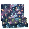 thumbnail image 2 of 12 Sheet Alien Wrapping Paper Gift Wrap Paper Bulk Folded Flat UFO Outer Space Saucer Man Print Art Paper for Alien Theme Birthday Party, 19.7 x 27.6 Inch, 2 of 9