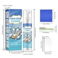 thumbnail image 3 of Oefntac Cleaning Kit White Shoe Cleaning Kit Stain Brightener Foam Portable Brush Towel Sponge 100ml Multi Surface Patent Leather Rubber Canvas Tennis Repair Decontamination, 3 of 9