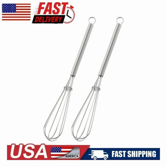Small Wire Whisk Stainless Steel Kitchen Tiny Whisk & Egg Beater With Thick Wire