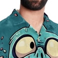 thumbnail image 5 of Tiny teeth Men's Hawaiian Button Down Printed Short Sleeve Summer Beach Shirts, 5 of 6