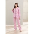 thumbnail image 3 of Richie House Women Cotton Pajamas Set Notch Collar Soft Sleepwear Pjs Button Nightwear RHW2846-E-M, 3 of 7