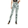 thumbnail image 4 of aidice Yoga Leggings for Women Tie-Dye Printed Vintage High Waisted Slim Fitted Athletic Bottoms Pants, 4 of 6