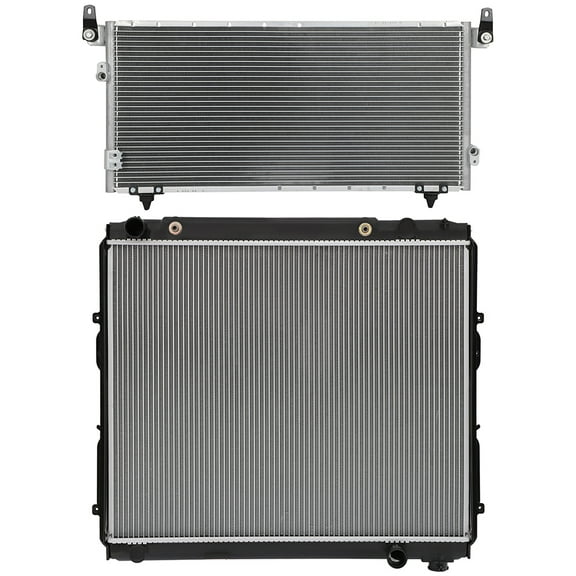 cciyu Aluminum Radiator Replacement 2000-2006 for Toyota for Tundra Plastic Radiator Auto Parts Complete radiator Radiator Engine Coolant Radiator Assembly Radiator