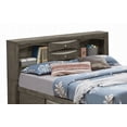 thumbnail image 5 of King Size metal storage bed frame does not need box spring gray mute master bedroom, 5 of 5