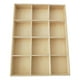thumbnail image 1 of Contenedor de madera para almacenar comestibles con 20 compartimentos, estilo retro pastoral, dividido. 12 cuadrícula, 1 of 8