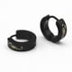 thumbnail image 5 of 2x 1 Par de Pendientes de Aro de Acero Inoxidable Negro para Hombre Y Mujer 2 piezas, 5 of 8