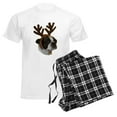 thumbnail image 6 of CafePress - Boston Terrier Reindeer Men's Light Pajamas - Men's Light Loose Fit Cotton Pajama Set, 6 of 7
