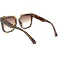 thumbnail image 2 of FEISEDY Fashion Women Men Sunglasses Square Frame Metal Shape Nesting Lenses B2595, 2 of 13