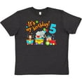 thumbnail image 3 of Inktastic Its My Birthday- Circus Train 5th Birthday Youth T-Shirt, 3 of 5