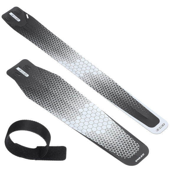 2pcs Mountain Bike Mud Guard Folding MTB Front & Rear Mud Guards with 4 Straps Lightweight Fits for Folding Bike MTB Road Bike Diamond Style