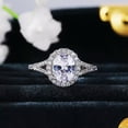 thumbnail image 6 of Elegant Wedding Engagement 925 Silver Rings Cubic Zircon Jewelry Sz 6-10, 6 of 9