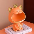 thumbnail image 1 of Estatua Figura moderna en miniatura de gato de la suerte de resina, manualidades de entrada, decoración para el hogar y la sala de estar Tmvgtek Libre de BPA, 1 of 3
