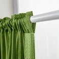 thumbnail image 4 of Innerwin Kitchen Curtains Decor Half Window Curtain Rod Pocket Simple Short Valance Semi-sheer Modern Solid Color Luxury Treatment Green W:59''x H:18'', 4 of 5