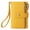 Mango yellow, variant on TAZAG microfiber leather short wallet women's zipper buckle wallet clutch bag anti-theft card holder coin purse
