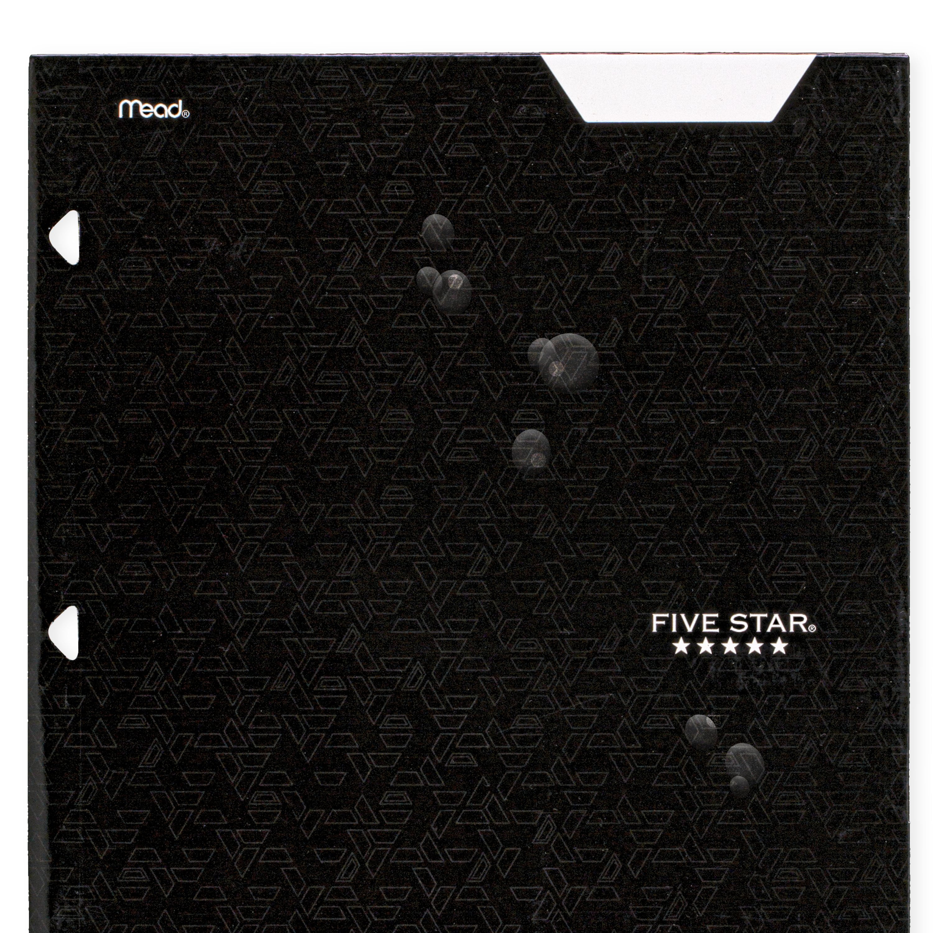 (19 pack) Five Star 4-Pocket Paper Folder, Black