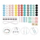 thumbnail image 1 of 100 Piezas de Cuentas de Silicona de 15 Mm, Forma Redonda, Cuentas de Silicona Poligonales, Kit de Accesorios de Silicona para Hacer Llaveros DIY, Pulseras, 1 of 5