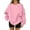 Pink, variant on Oversized Crewneck Sweatshirt Women Fall Cute Fleece Pullover Sweatshirts No Hood Plain Y2k Hoodie with Pockets 2025 Light Brown 3XL