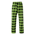 thumbnail image 5 of ylioge Plaid Pajama Pants for Women with Drawstring Elastic Waist Casual Straight Wide Leg Loose Comfortable Homewear Sleepwear Pajamas Trousers Pant, 5 of 6