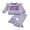 Purple Striped, variant on RUINIXCW Auntie's Bestie Toddler Baby Girl Spring Fall Winter Outfit Newborn Infant Girl Clothes Waffle Stripe Long Sleeve Sweatshirt Flare Pants Set