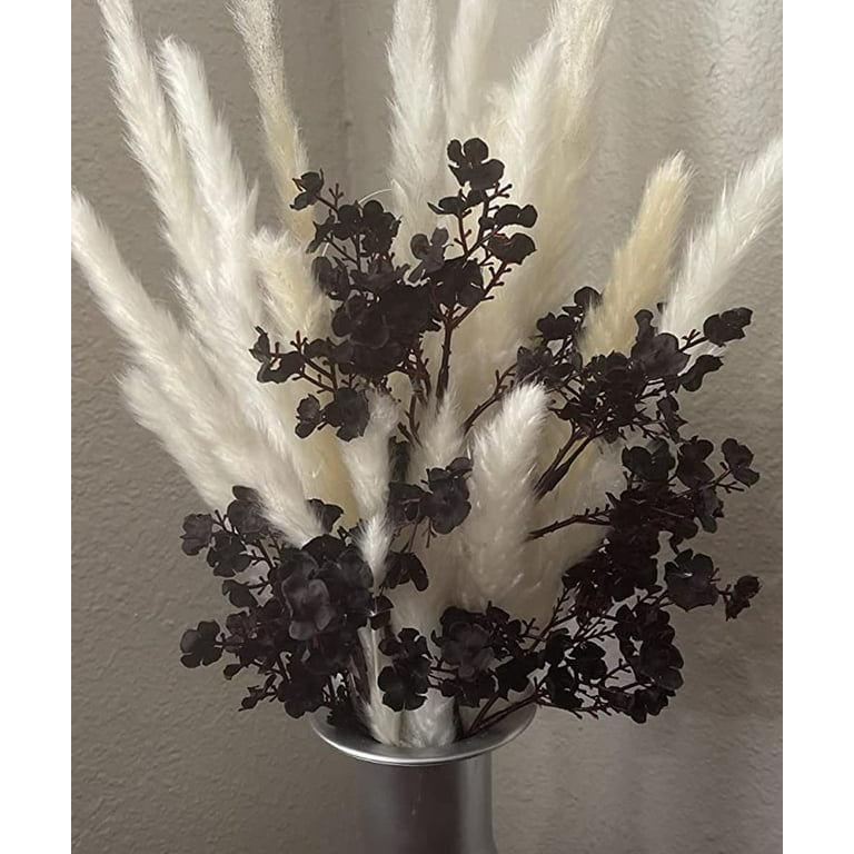 Sinhoon 6pcs Artificial Flowers Fake Babys Breath Gypsophila Bouque Faux  Silk Flower for Home Office Wedding Party Decoration Black 