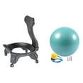 thumbnail image 4 of Silla con pelota de oficina Perfecl multifuncional antideslizante Verde, 4 of 7