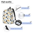thumbnail image 3 of Saiise Cute Elephant Print Laptop Backpack - Adjustable Shoulder Straps, Water-Resistant, Large Capacity, Stylish Design, Unisex for School, Office, Travel-Small, 3 of 5