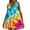 Multicolor#1, variant on Viikei Women Dress Summer Maxi Dresses,Sun Dresses for Women Plus Size,Women's Tie Printed Casual Loose Pleated Sleeveless V-neck Dress with Pockets Multicolor S
