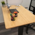 thumbnail image 2 of Stand Up Desk Store Electric Flat Top Desks (Charcoal Frame/Bamboo Top, 48 Inches), 2 of 3