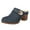 Blue, variant on fukaraa Trendy Womens Heels Mules and Clogs Closed Toe Bootie Pumps Slip on Slippers Shoes