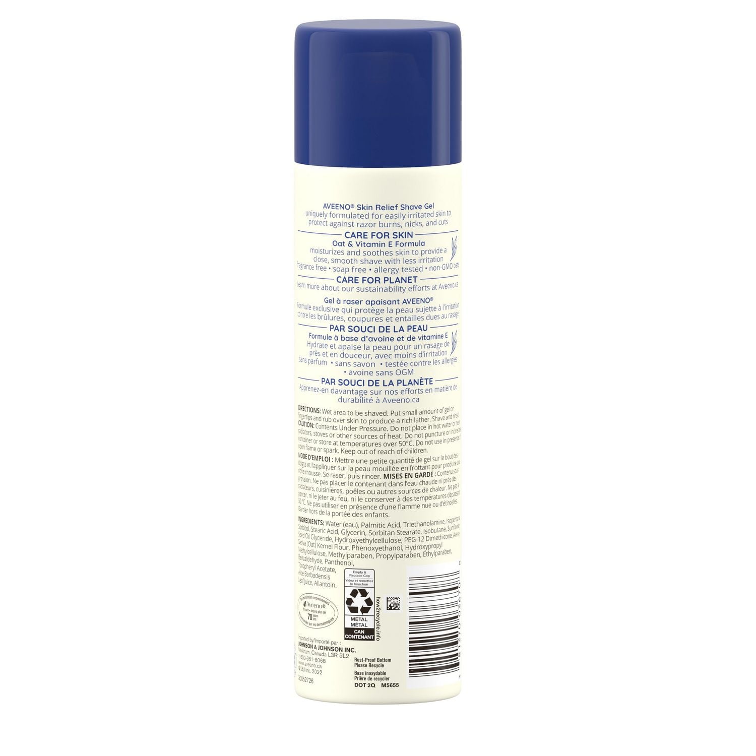 Aveeno Skin Relief Shave Gel, Vitamin E, Oat, Hair Removal, Allergy Tested, Fragrance Free