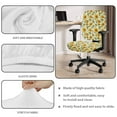 thumbnail image 4 of ZUXONGSY Sunflower Music Office Chair Cover 2 Packs Seat Cushion Split Protectors Rotating Chair Cushion Comfortable to Touch Rotating Chair Protective Slipcover Gifts for Women Girls, 4 of 7