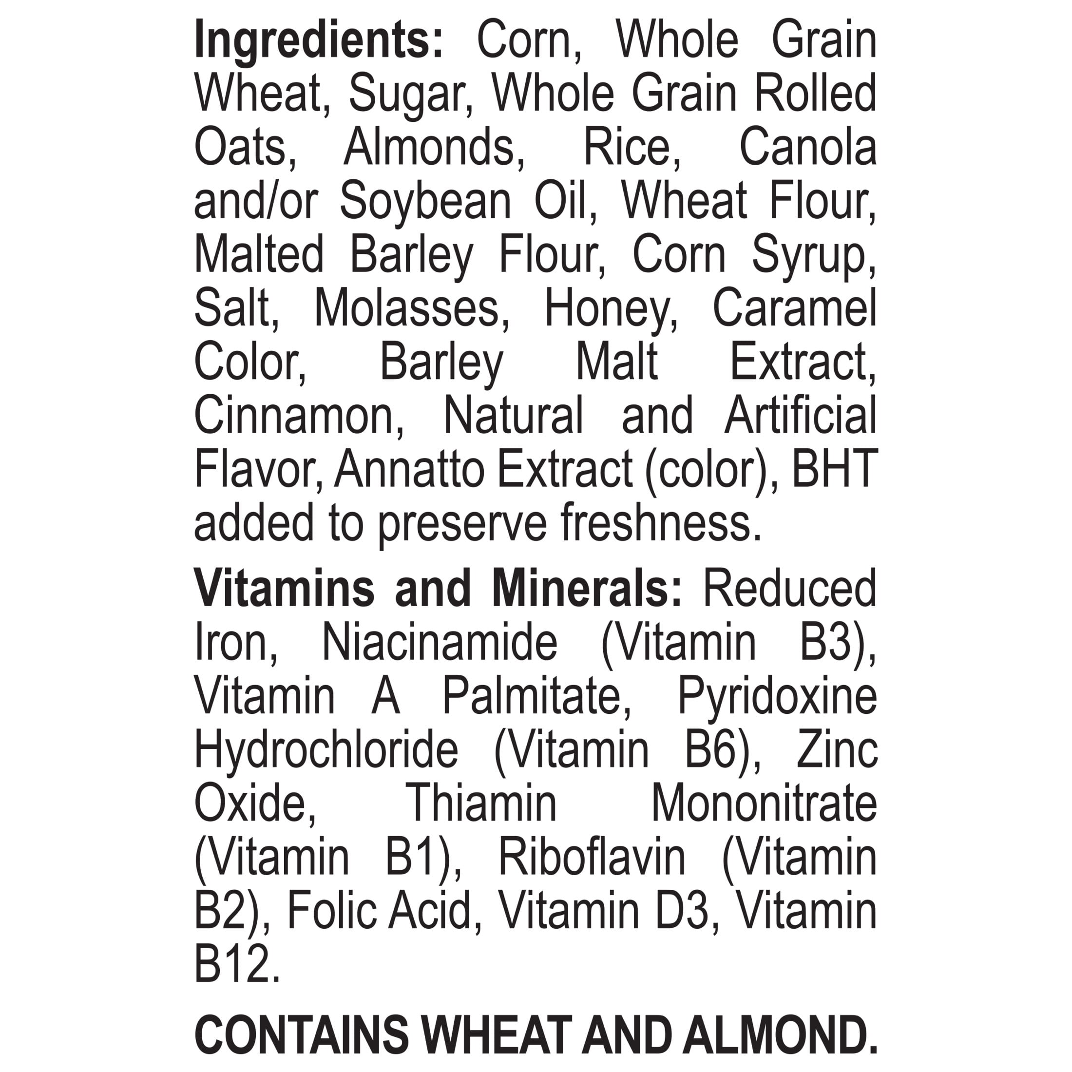 (12 pack) Honey Bunches of Oats with Almonds Almond Breakfast Cereal, Family Size 28 oz Box