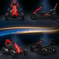 thumbnail image 6 of Aosom 12V Electric Go Kart for Kids w/ Adjustable Speed, Red, 6 of 9