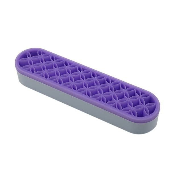 Maoww Porte-Brosse Élégant pour Rangement Cosmétique Boîte de Rangement Cosmétique Imperméable Violet 5Set