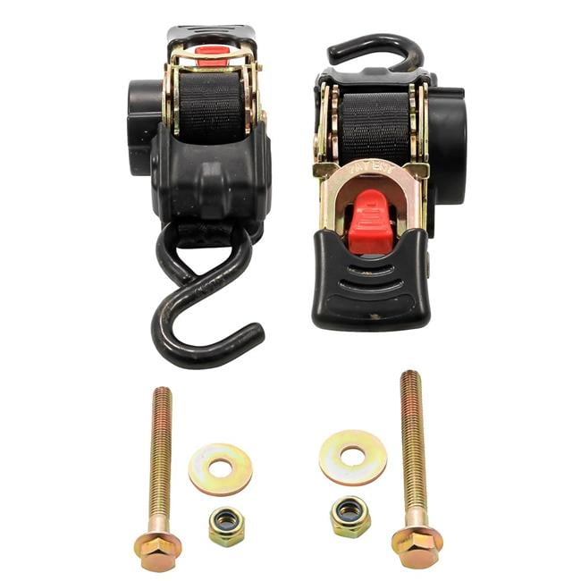 1 in. Retractable Tie Down Straps 5.5 ft. Bolt
