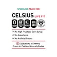 thumbnail image 4 of CELSIUS Sparkling Peach Vibe, Functional Essential Energy Drink, 12 Fl Oz Pack of 24 Visit the CELSIUS Store, 4 of 5