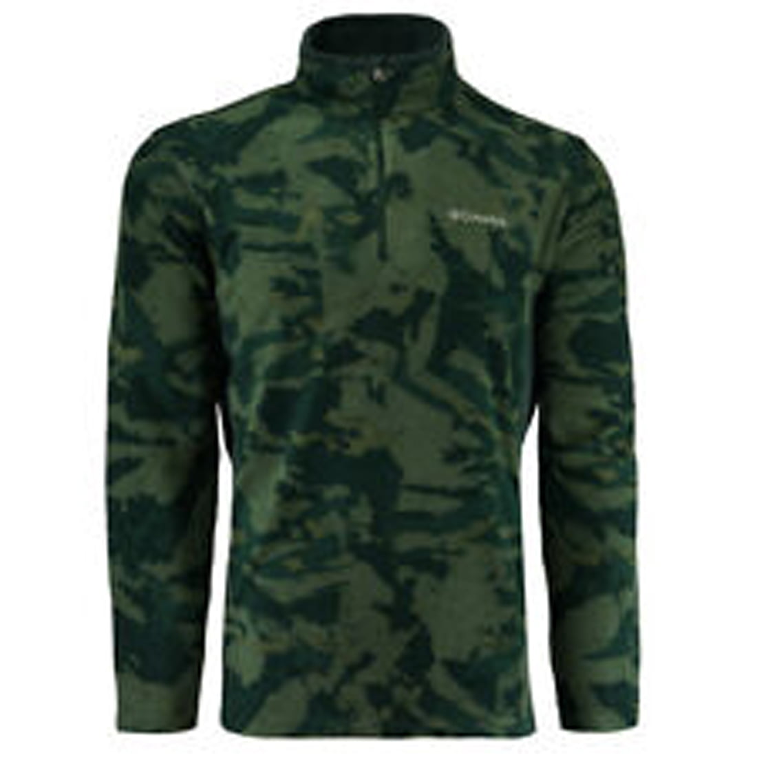 columbia men's tech pine ridge half zip printed jacket