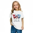 thumbnail image 6 of MKOSPLRT Kids 4th of July Shirts 3-10 Years Short Sleeve Summer Tops Crew Neck Lounge T Shirts USA Star Stripes Fourth July Tee Shirts, 6 of 8